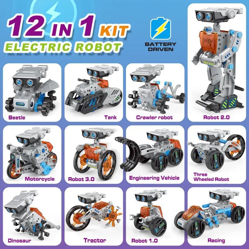 12 in 1 과학 실험 태양열 로봇 장난감 DIY 빌 - Science Kit 리뷰 및 가격