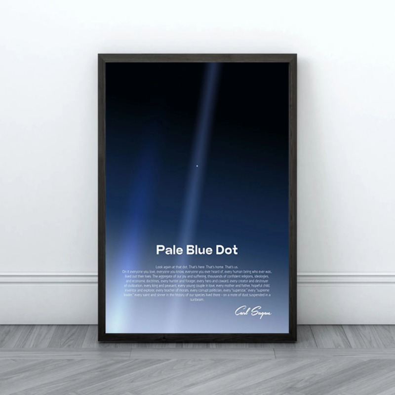 창백한 파란색 점 인쇄 포스터 보이저 지구 행성 지구에 - Star Map Poster 리뷰 및 가격