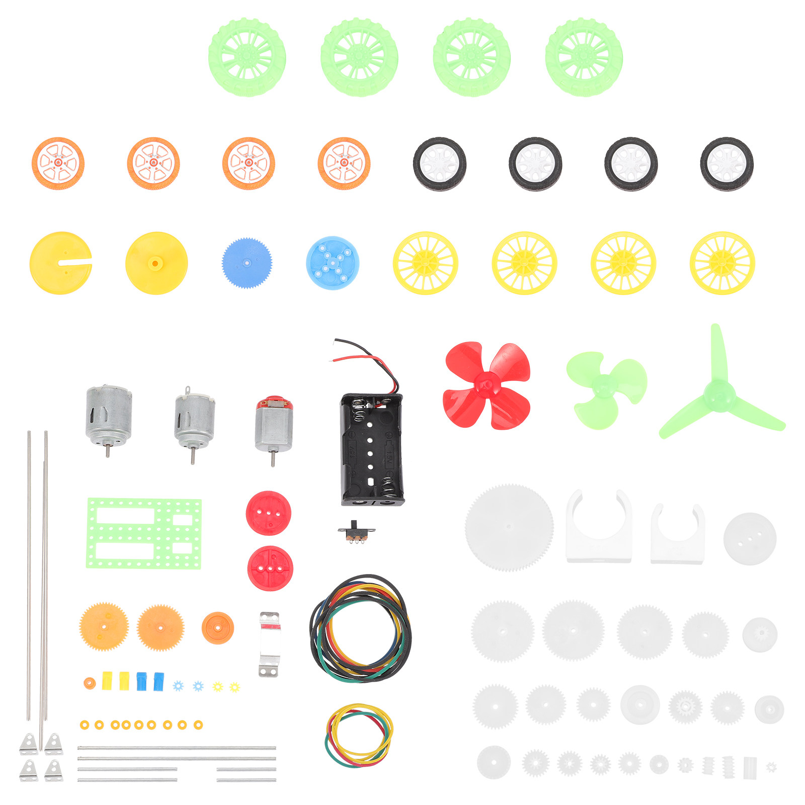 112개 DC 모터 기어 키트, 플라스틱 휠, 전기 모 - Science Project Kit 리뷰 및 가격