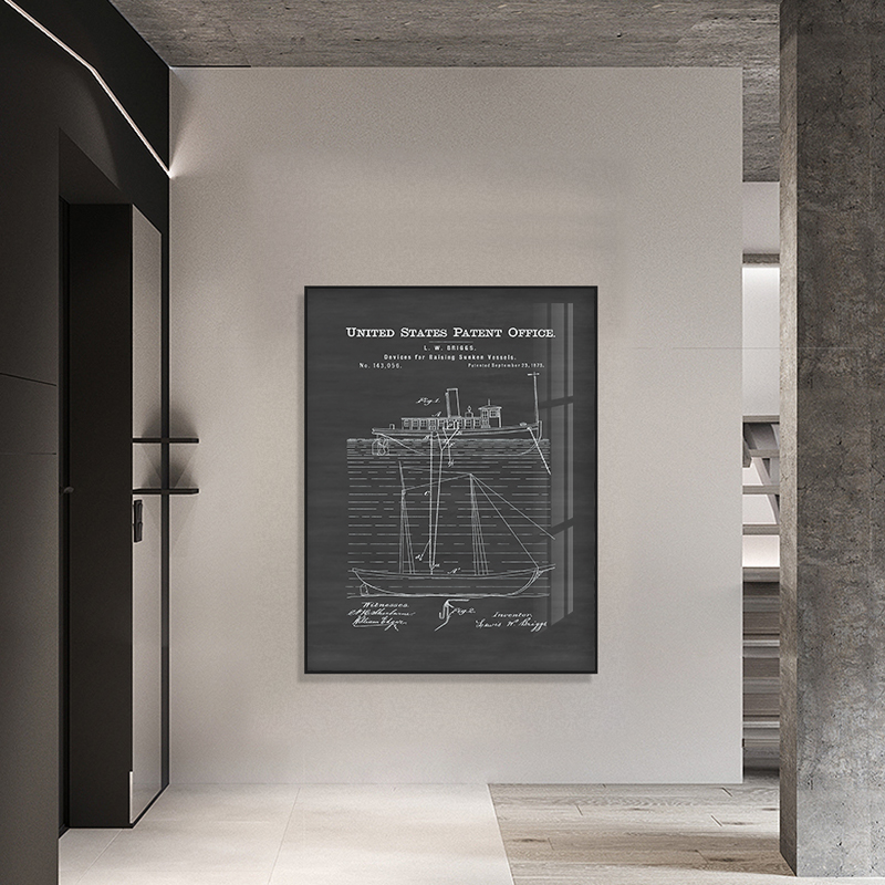 간단한 흑백 회색 미국 산업 스타일 복고풍 향수 선박  - Star Map Poster 리뷰 및 가격